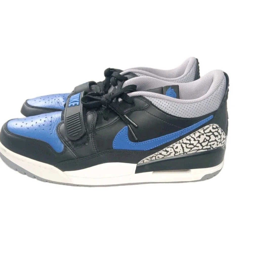 Jordan Legacy 312 Low Shoes Men's Size 12 Black Royal